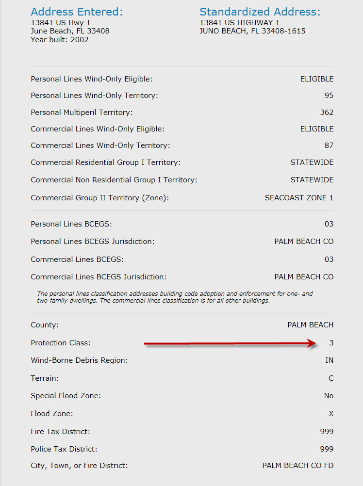 FAQ ID # 50 - Where can I find Protection Class for the property I am ...